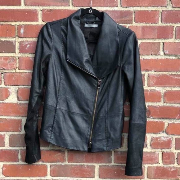 Women's Vince Leather Jacket size Sm - Picture 2 of 4